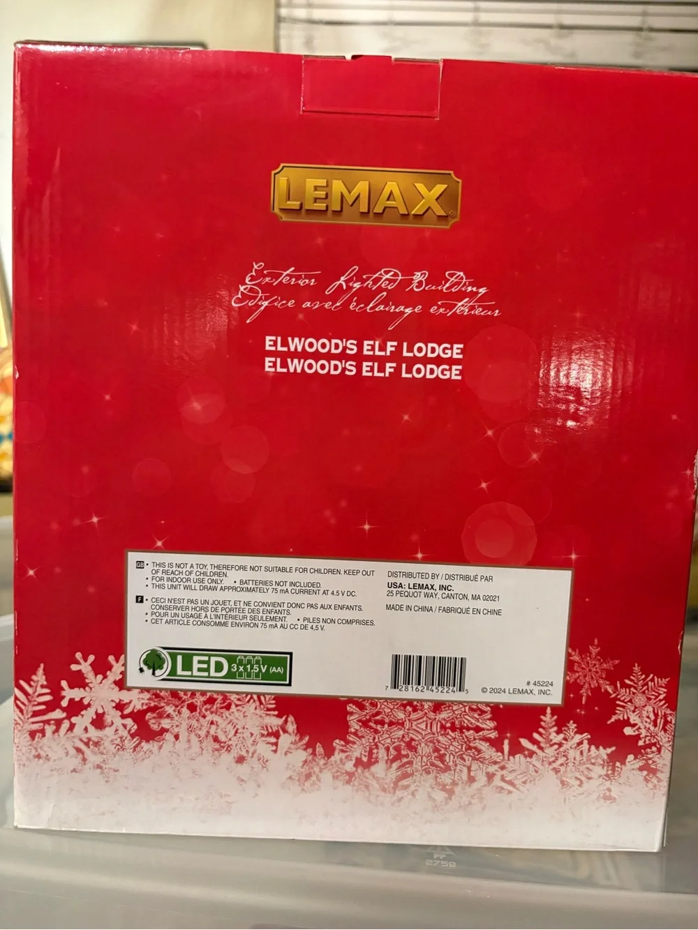 Lemax Elwood’s Elf Lodge 45224 Santa’s Wonderland Lighted Christmas Village